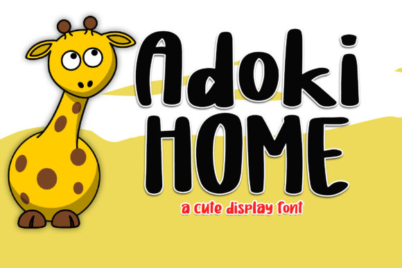 Adoki Home: A Playful Display Font for Digital Creativity