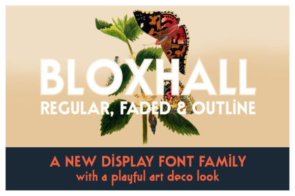 Bloxhall: A Retro Display Font for Bold Editorial Designs