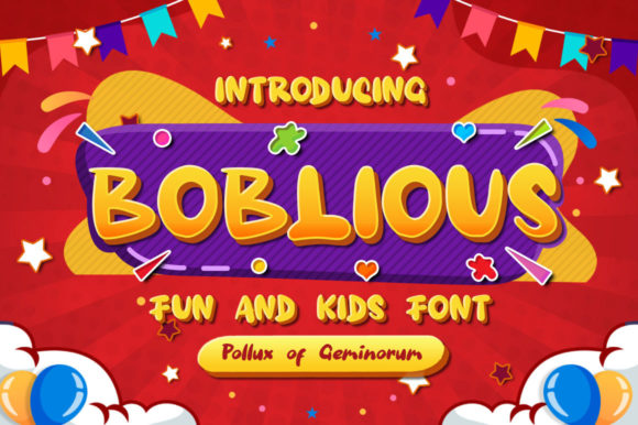 Boblious: A Cool and Bubbly Display Font for Creative Projects