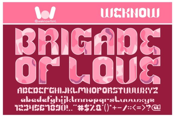 Brigade of Love: A Display Font for Modern Web Design