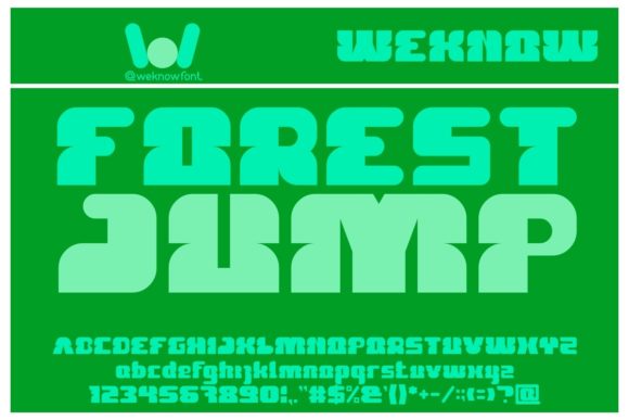 Forest Jump: A Font That Elevates Branding with Charm and Confidence
