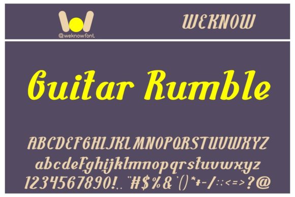 Guitar Rumble: A Font That Boosts Brand Identity