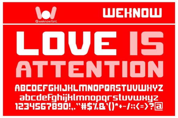 Love is Attention: A Display Font That Speaks Volumes