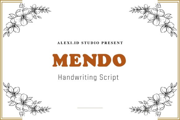 Mendo Display Font for Editorial Design