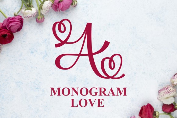 Monogram Love: A Beautiful Display Font for Handmade Creations
