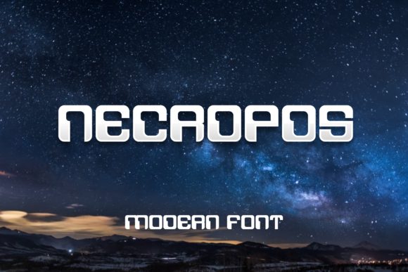 Necropos Display Font Review