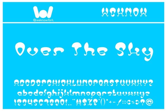 Over the Sky Font for Web Design and Branding