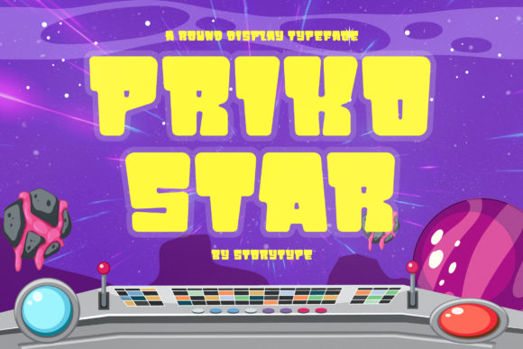 Priko Star: A Bold Display Font for Handmade Creations