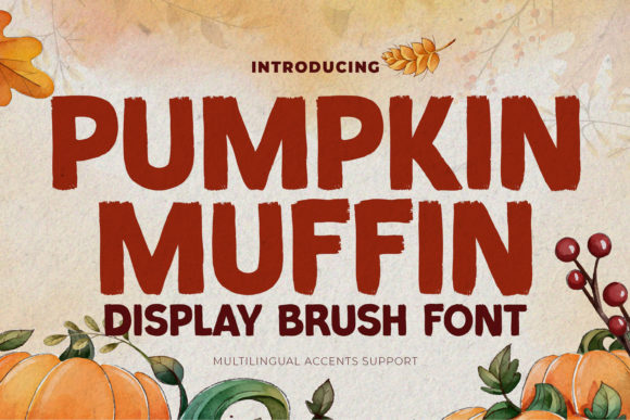 Pumpkin Muffin Font for Eye-Catching Design