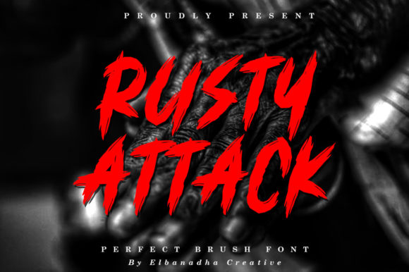Rusty Attack Font for Handmade Creations