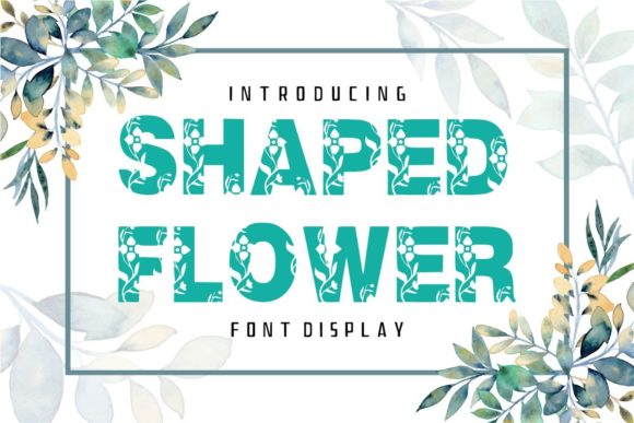 Shaped Flower Display Font Review