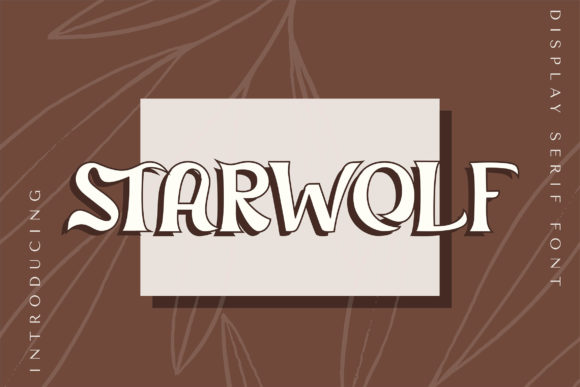 Starwolf: A Chic Display Font for Modern Branding