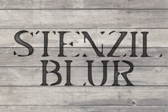 Stenzil Blur: A Modern Display Font for Editorial Design