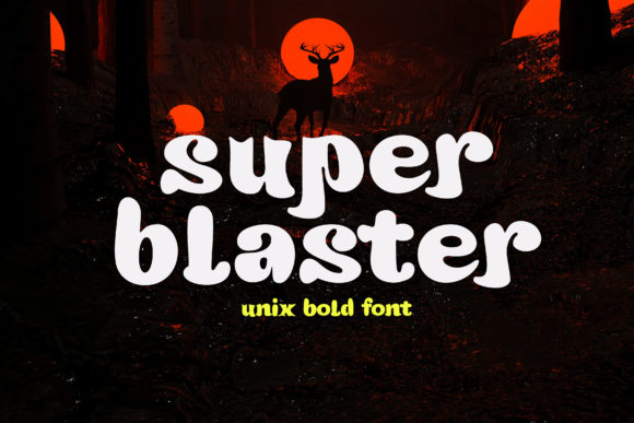 Super Blaster: A Playful Display Font for Bold Branding