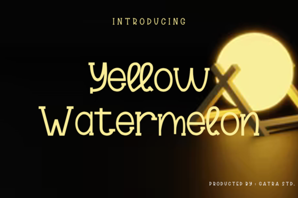 Yellow Watermelon Font for Editorial Design